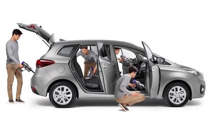 Car cleaning with Dyson